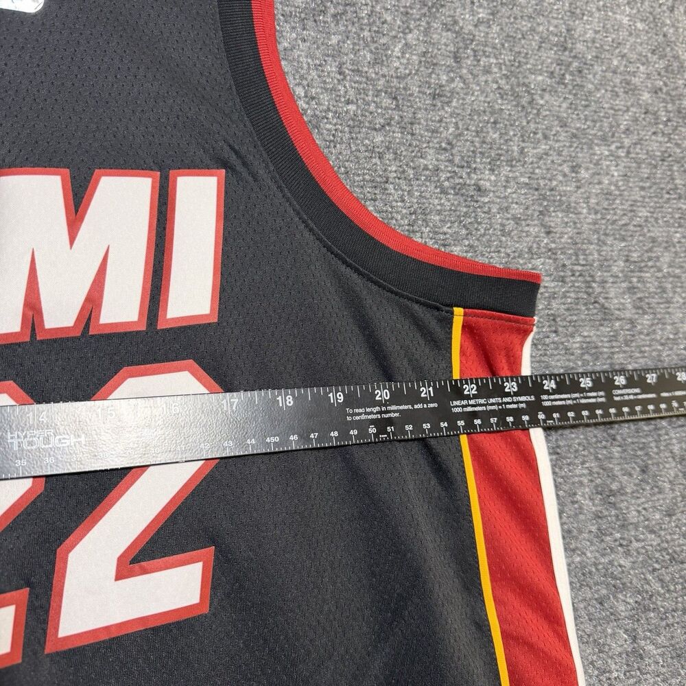 NWT Nike NBA Miami Heat Jimmy Butler #22 Jersey Black Red Size 52 XL Swingman - Picture 7 of 9